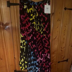 DVF maxi skirt, size 10, multi colored